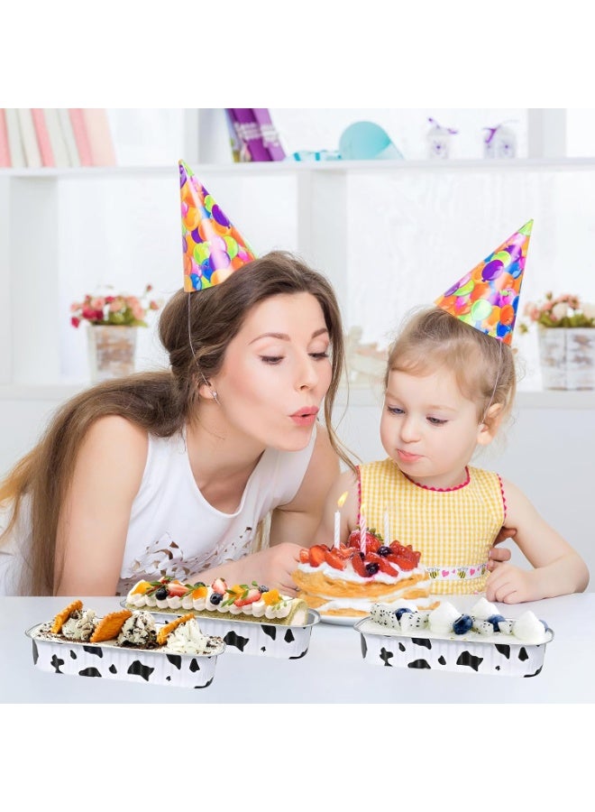 general 50Pcs Mini Loaf Pans with Lids,Mini Cake Pans with Lids and Spoons,Mini Aluminum Pans with Lids,Small Cake Pans with Lids for Valentine's Day - Image 5