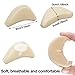 GOETOR Shoe Filler Inserts 5 Pairs Toe Cushion Fillers Loose Shoes Foam Toe Filler to Make Big Shoes Fit HalfSize Insoles Adjust Shoe for High Heels Dress Shoes Boots Black and Beige - Image 4