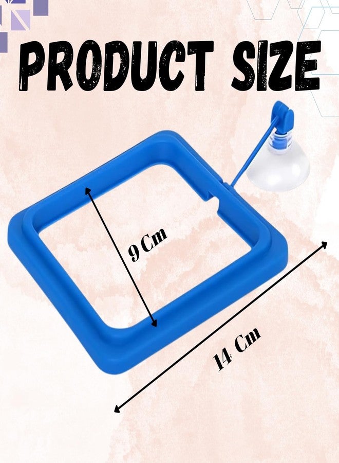 سايج سكوير حلقة تغذية عائمة مربعة الشكل من سيج سكوير لأحواض السمك | ملحق شفط قابل للتعديل | يمنع تناثر الطعام | يحافظ على نظافة حوض السمك | صينية طعام عائمة للرقائق والحبيبات | مناسبة لجميع أحواض السمك - Image 4