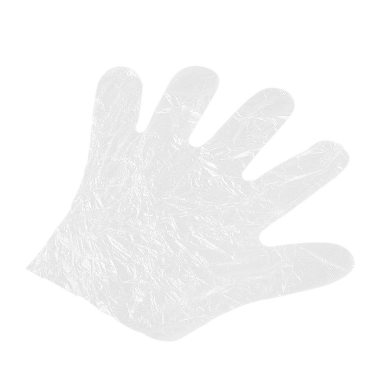10 Pack Disposable Plastic Hair Care Dyeing Gloves White 20 x 8 x 15cm - Image 5