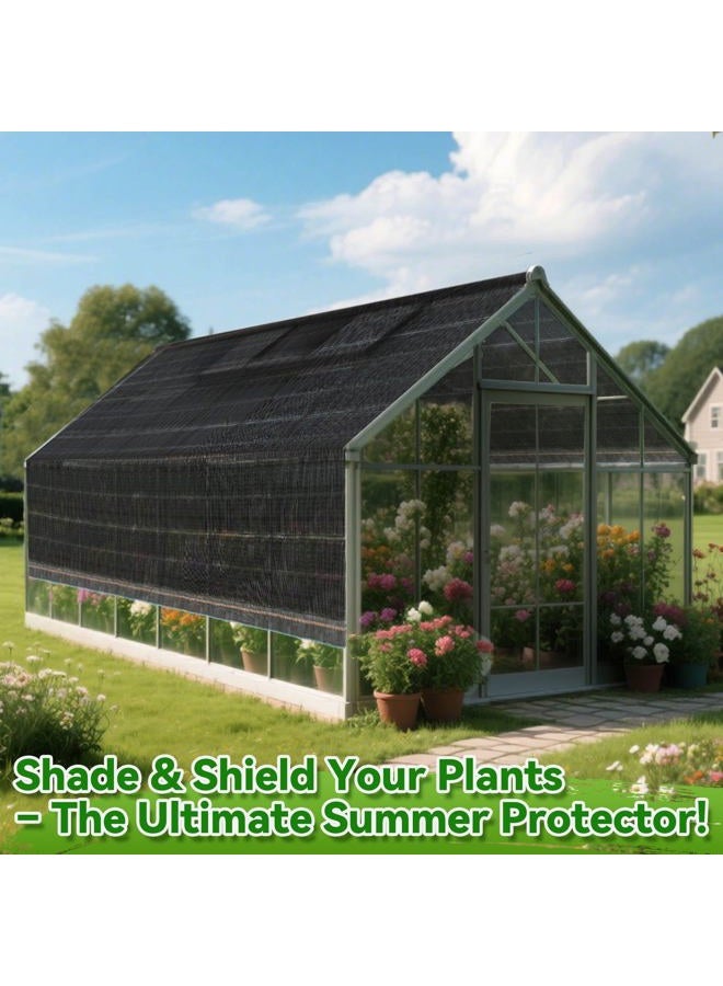 Bigmeta 50% Shade Cloth - 10x20FT UV-Resistant Mesh Tarp with Rope, Cuttable Garden Sun Shade Net for Medium Patio Greenhouse Dog Kennels Raised Beds Plants Cover - Image 4
