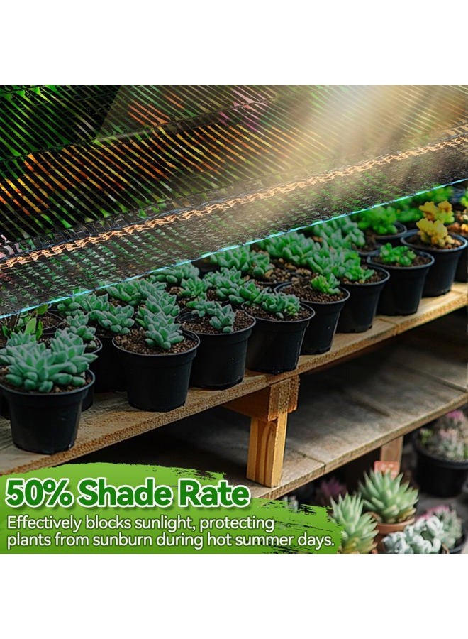 Bigmeta 50% Shade Cloth - 10x20FT UV-Resistant Mesh Tarp with Rope, Cuttable Garden Sun Shade Net for Medium Patio Greenhouse Dog Kennels Raised Beds Plants Cover - Image 3