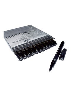 Uniball 12-Piece Unipin Fineliner Black Ink Assorted Sizes  - Image 2