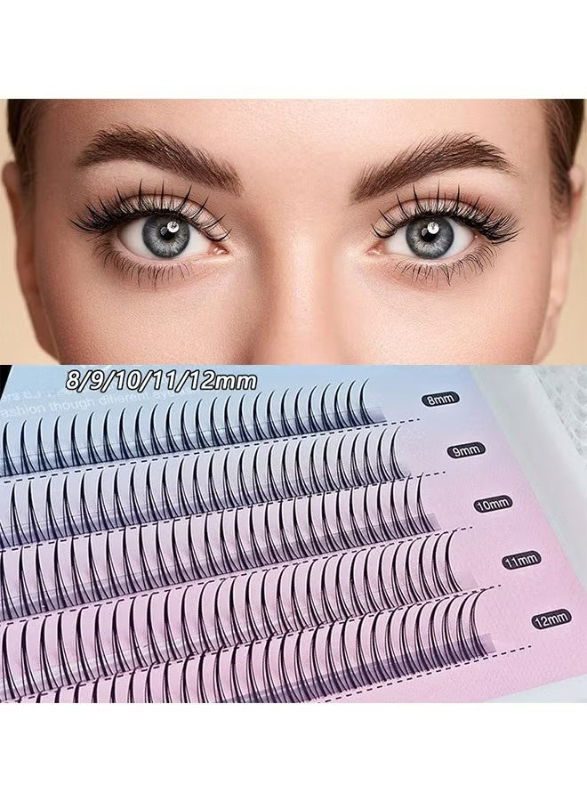 False Eyelashes Individual Lashes 8/9/10/11/12mm Single Cluster Eyelash Extension Supplies Eyelashes Natural Look Manga Lashes Health Fake Wispies Eyelashes Anime Fairy Bottom Lashes, Black - Image 1