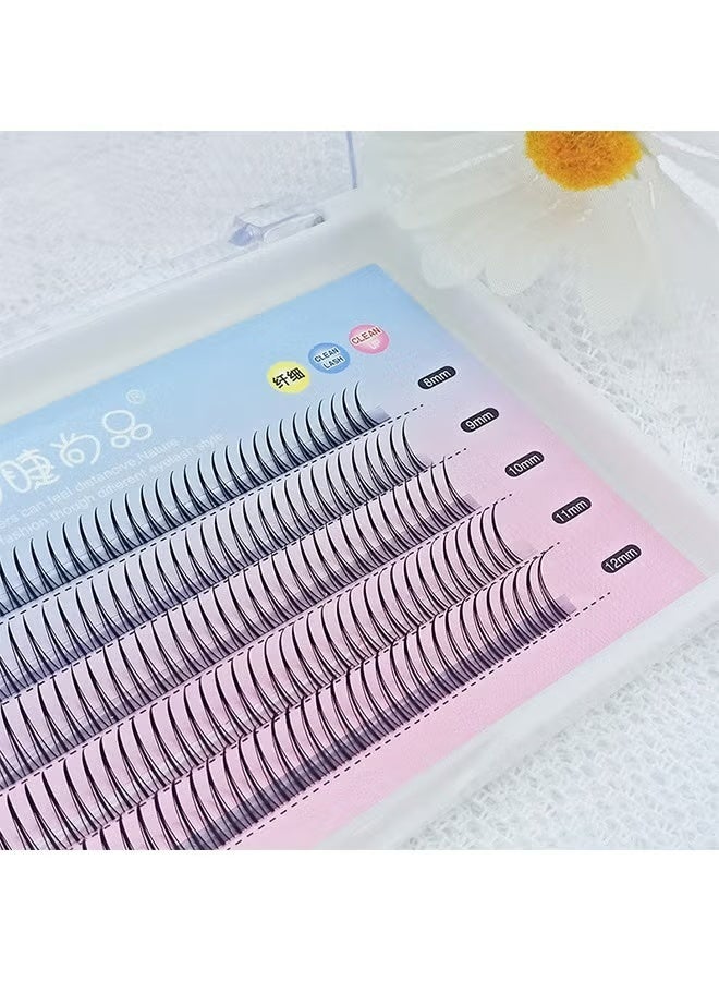 False Eyelashes Individual Lashes 8/9/10/11/12mm Single Cluster Eyelash Extension Supplies Eyelashes Natural Look Manga Lashes Health Fake Wispies Eyelashes Anime Fairy Bottom Lashes, Black - Image 3