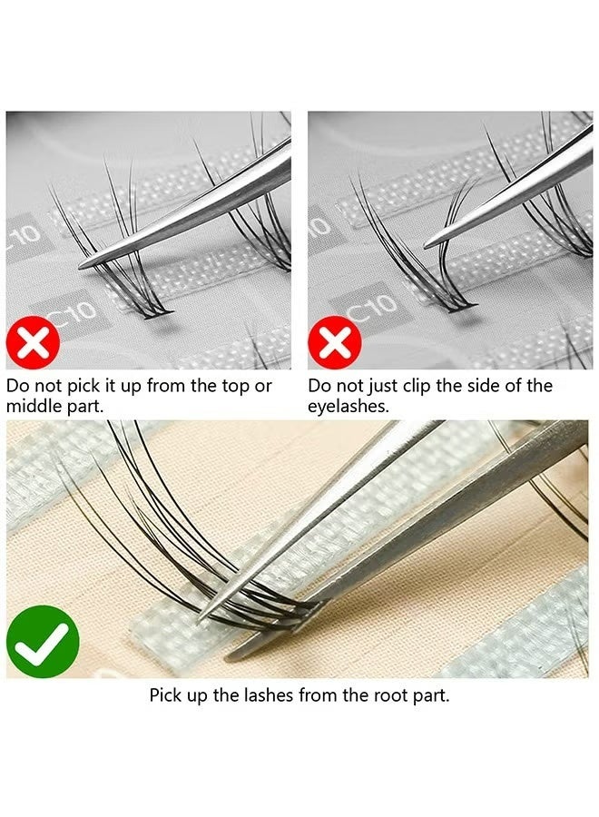 False Eyelashes Individual Lashes 8/9/10/11/12mm Single Cluster Eyelash Extension Supplies Eyelashes Natural Look Manga Lashes Health Fake Wispies Eyelashes Anime Fairy Bottom Lashes, Black - Image 4