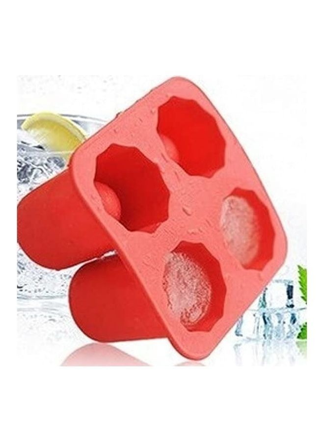 NIBEMINENT 4 Cups Silicone Tray Red 13.2cm - Image 4