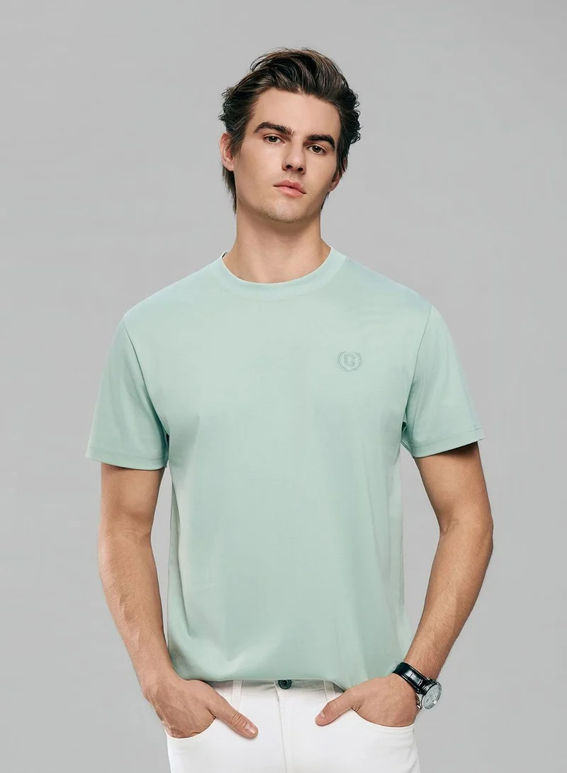 Men's Slim Fit Liquid Touch Cotton Crew Neck Tee
