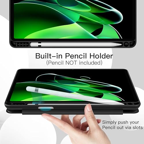 TGK Soft Flexible with Pencil Holder Trifold Flip Back Case for realme Pad X 11 inch Tablet (Black) - Image 5