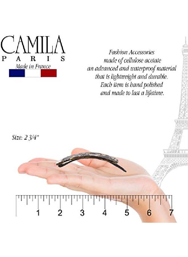 CAMILA Paris Cp2817 French Hair Barrette Clip For Girls Handmade Onyx Metalfree Closure Strong Hold Grip Hair Clips For Women No Slip And Durable Styling Girls Hair Accessories Made In France - Image 4