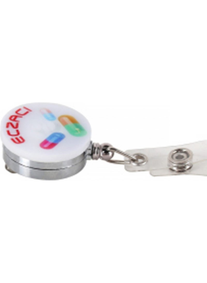 Nur Medikal Giyim - Nur Medical Clothing Pharmacist Themed Yoyo Name Badge - Image 1