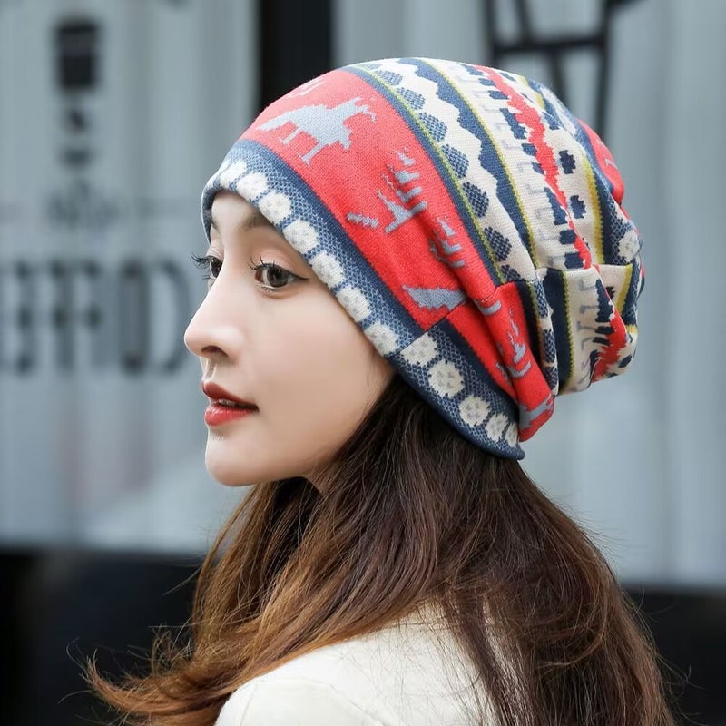 Versatile Autumn Winter Twist Scarf Cap Fawn no. 1 