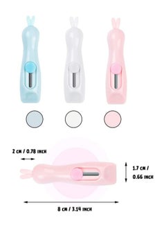 Y&D 12 Pieces Mini Retractable Utility Knife Cartoon Rabbit Shape Box  - Image 2