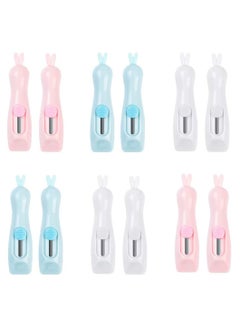Y&D 12 Pieces Mini Retractable Utility Knife Cartoon Rabbit Shape Box  - Image 1