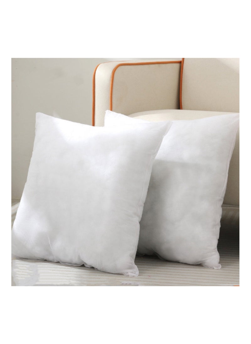Generic Square Pillow Cushion Filler (2-piece set) 450g Soft Fiber, Non-Woven Cover Suitable for Home Decoration Such as Beds, Benches, Sofas, Etc. (18 * 18inch) (2)  - Image 4