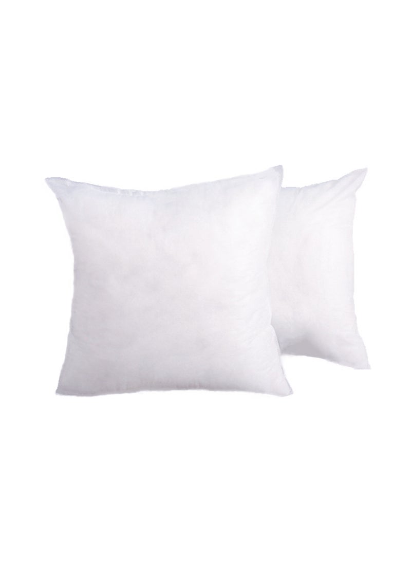 Generic Square Pillow Cushion Filler (2-piece set) 450g Soft Fiber, Non-Woven Cover Suitable for Home Decoration Such as Beds, Benches, Sofas, Etc. (18 * 18inch) (2)  - Image 1
