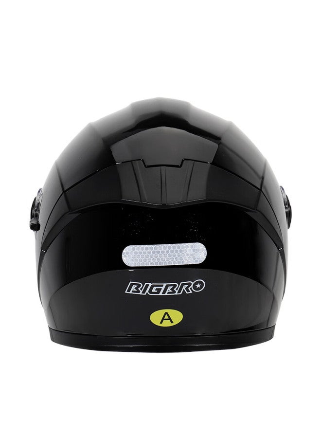 Bigbroky168 New National Standard 3c Dual-lens Electric Motorcycle Helmet Winter Warm Sun Protection Uni Electric Scooter Four-season Universal Half Helmet Glossy Black One Size - Image 3
