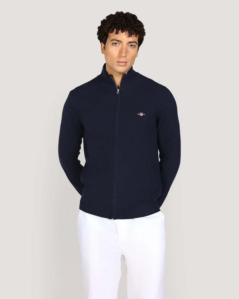 GANT Extrafine Lambswool Zip Cardigan