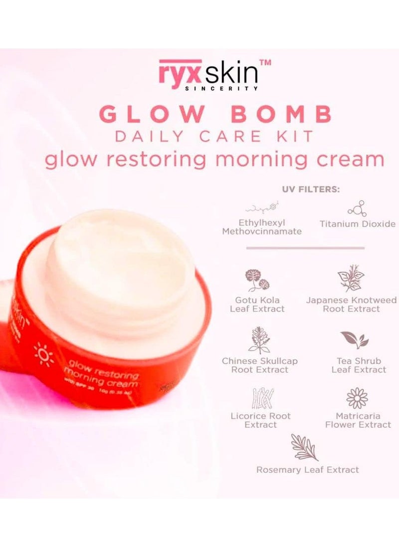 Ryxskin - Glow Daily Care Kit Restoring Soap, Restoring Toner, Restoring Morning and Evening Cream, 1.0 count - Image 1