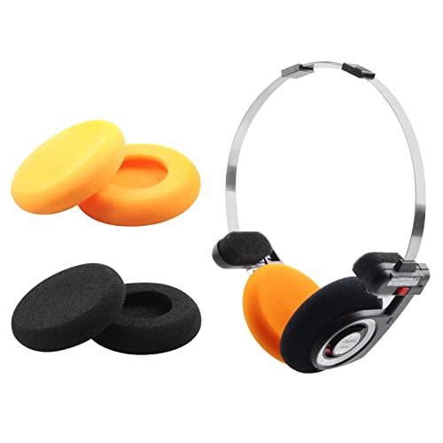 G GVOEARS GVOEARS Replacement Cushion Earpads for Koss Portapro Headphones 2 Pairs (Black&Orange) - Image 1