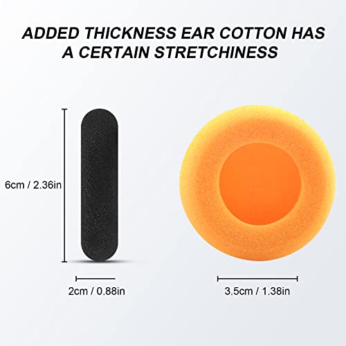 G GVOEARS GVOEARS Replacement Cushion Earpads for Koss Portapro Headphones 2 Pairs (Black&Orange) - Image 2