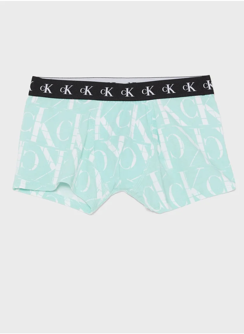 CALVIN KLEIN Youth 3 Pack Assorted Trunks