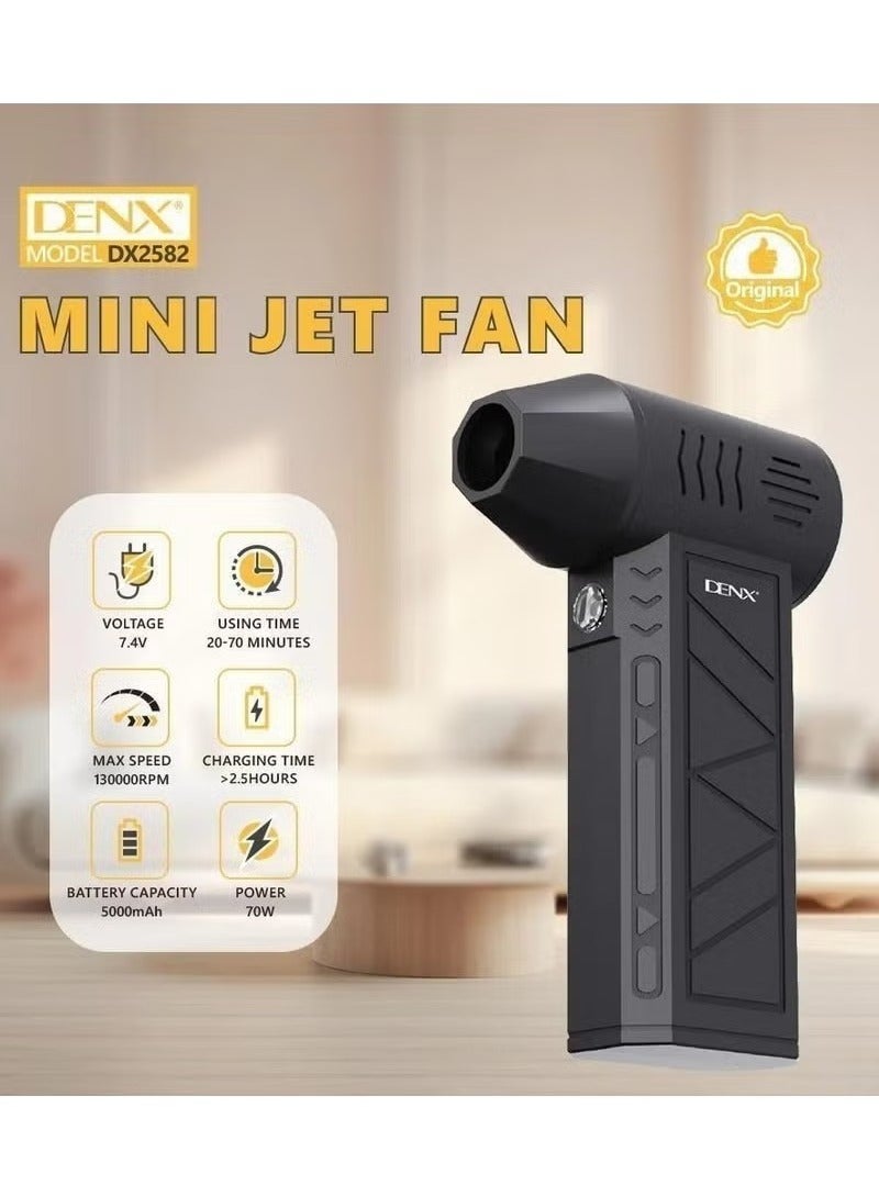 DENX DX2582 Jet Fan 70W 5000mAh Battery 4 Speeds | 130000 RPM - Image 3