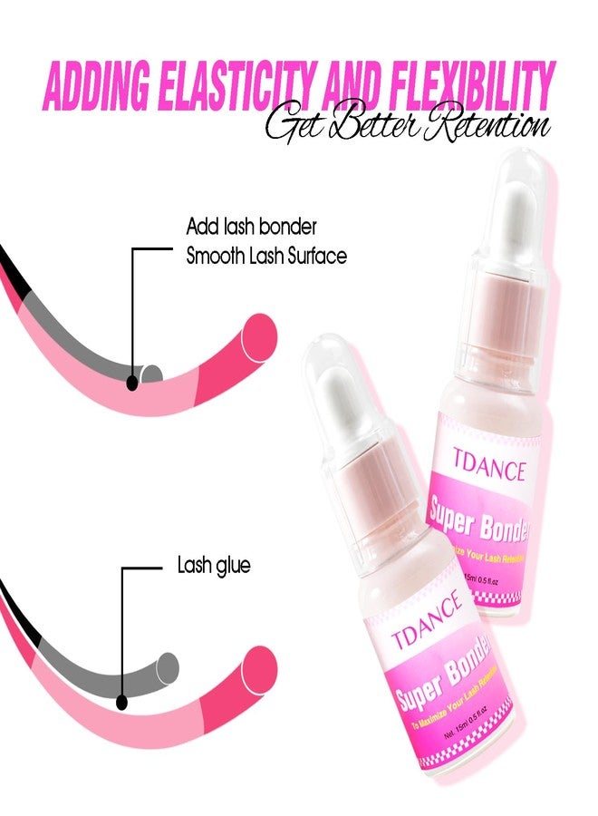 TDANCE Lash Bonder for Eyelash Extensions, Glue Accelerator, Increase Eyelash Retention Time, Water Oil Proof, Lash Extension Bonder (15ml, Lash Bonder) - Image 3