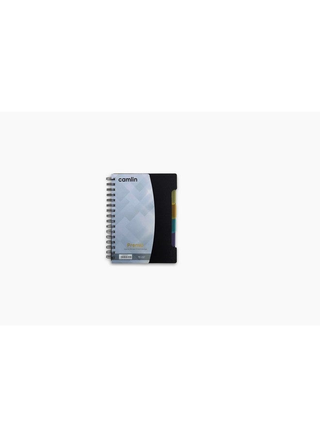 Camlin Kokuyo Premio 5-Subject Notebook - A5, 300 Pages (Black) - Image 1