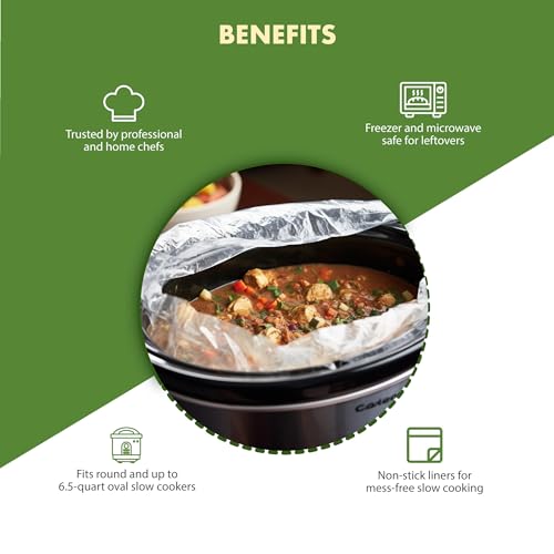 Regency Wraps Slow Cooker Saver, Time Saving, Non-Stick Liners For Easy Clean Up After Making Stews Soup and Meat, Store and Reheat Food, 20 x 12, Pack of 12 - Image 2