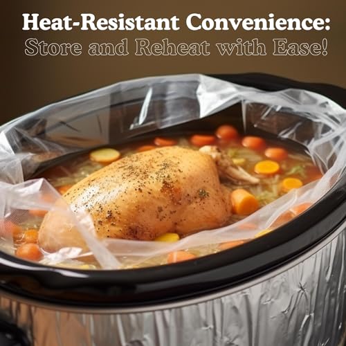 Regency Wraps Slow Cooker Saver, Time Saving, Non-Stick Liners For Easy Clean Up After Making Stews Soup and Meat, Store and Reheat Food, 20 x 12, Pack of 12 - Image 5