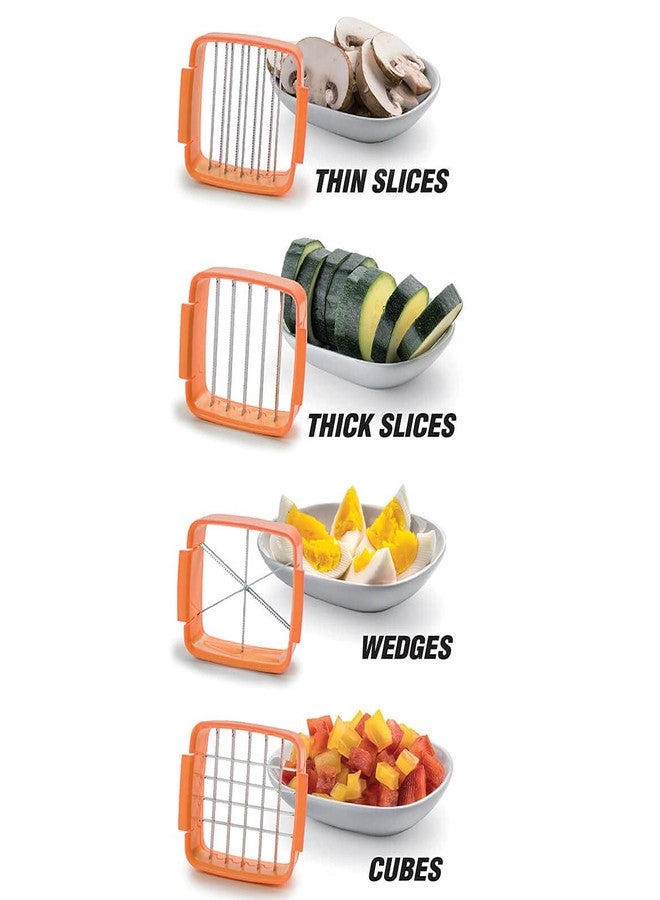 Nutrichopper NUTRI CHOPPER Handheld Vegetable & Fruit Chopper, Manual Kitchen Slicer for Onions, Garlic & Potatoes, Compact & Portable - Image 2