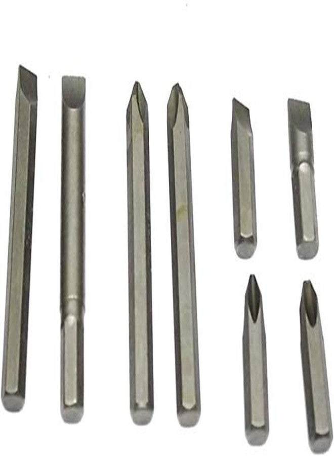 Inditrust NEW 8 Pieces Chromium Steel Impact Driver Bits Set (Grey, Large and Small) - Pack of 2 Sets Screwdriver Bit Set - Image 1