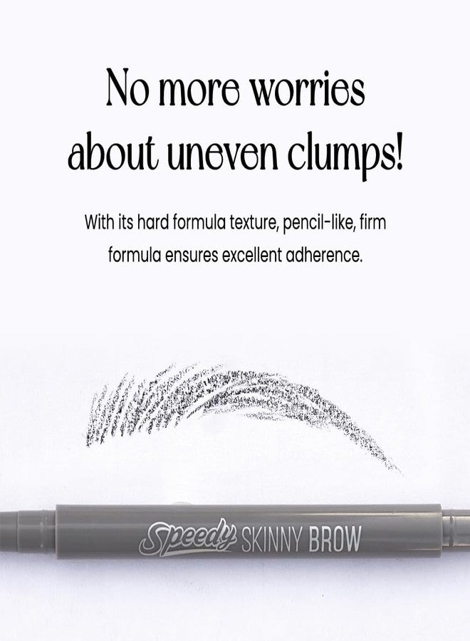 PERIPERA Speedy Skinny Brow (02 Dark Brown), 1.5mm Precise Eyebrow Pencil, Dual-Sided Fine Tip Shades, Define Fills Brow Make up - Image 5