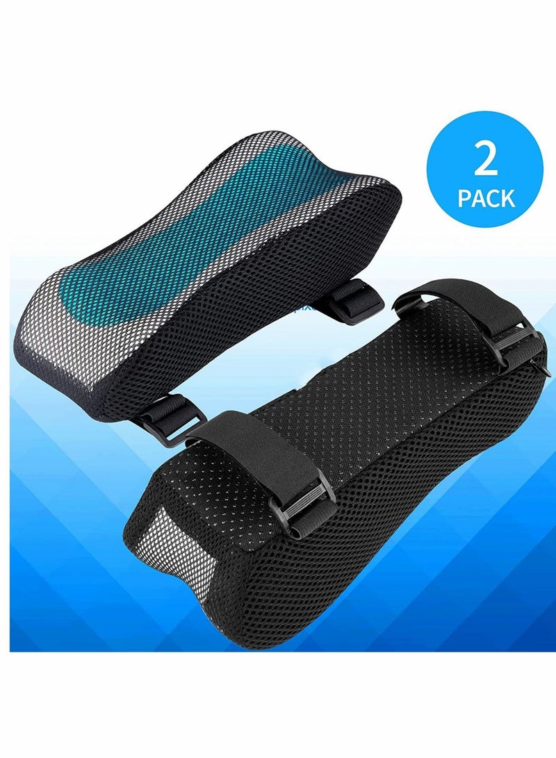 كابتن تيك Ergonomic Armrest Pads, Office Chair Arm Rest Cover Pillow, Elbow Support Cushion, for Computer, Gaming, Desk Chairs (Set of 2) - Image 5