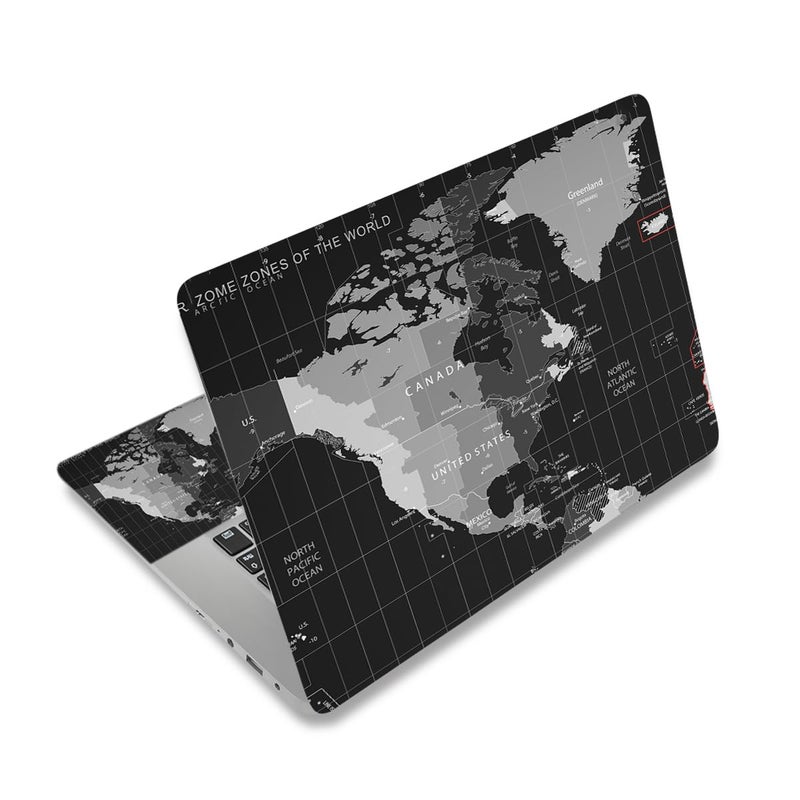 Home Trove ALAYRA Laptop Skin Sticker Decal,12" 13" 13.3" 14" 15" 15.4" 15.6" Laptop Skin Sticker Protector Cover for Toshiba Hp Samsung Dell Apple Acer Leonovo Sony Asus Laptop Notebook (World Map) - Image 4