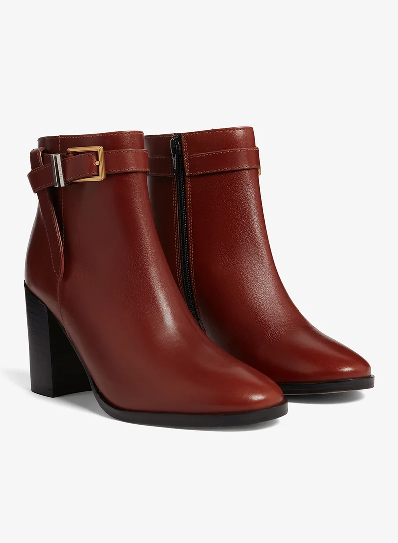 Ted Baker Brown Cleonna Belt Detail Ankle Boots for Women | Best Price UAE