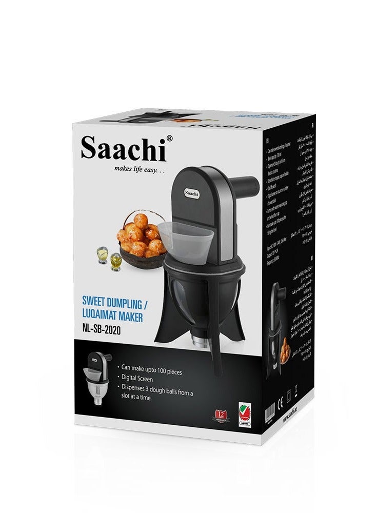 Saachi Sweet Dumplings/Luqaimat Maker | NL-SB-2020-BK | 38.5x50x46.7cm | Automatic Deep Fryer for Crispy Golden Luqaimat, Donuts & Mini Fritters | Fast Heating & Large Capacity | Easy-to-Use Controls & Easy Cleaning | Ideal for Home & Commercial Use - Image 5
