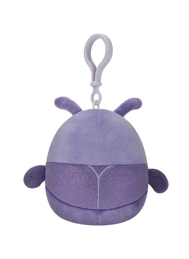 Squishmallows Axel Purple Beetle Clip On Plush - 3.5"  - Image 4