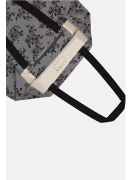 DAKINe Women Floral Tote Bag 45H x 55 L x 17 W Cm, Grey  - Image 2