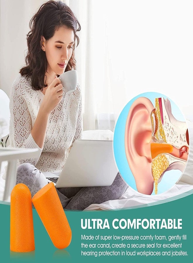Futaba Foam Soft Ear Plugs Noise Reduction Earplugs (One Pair, Orange) - Image 5
