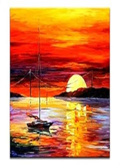OR Laser Printed Sunset Wall art -90x90 cm 