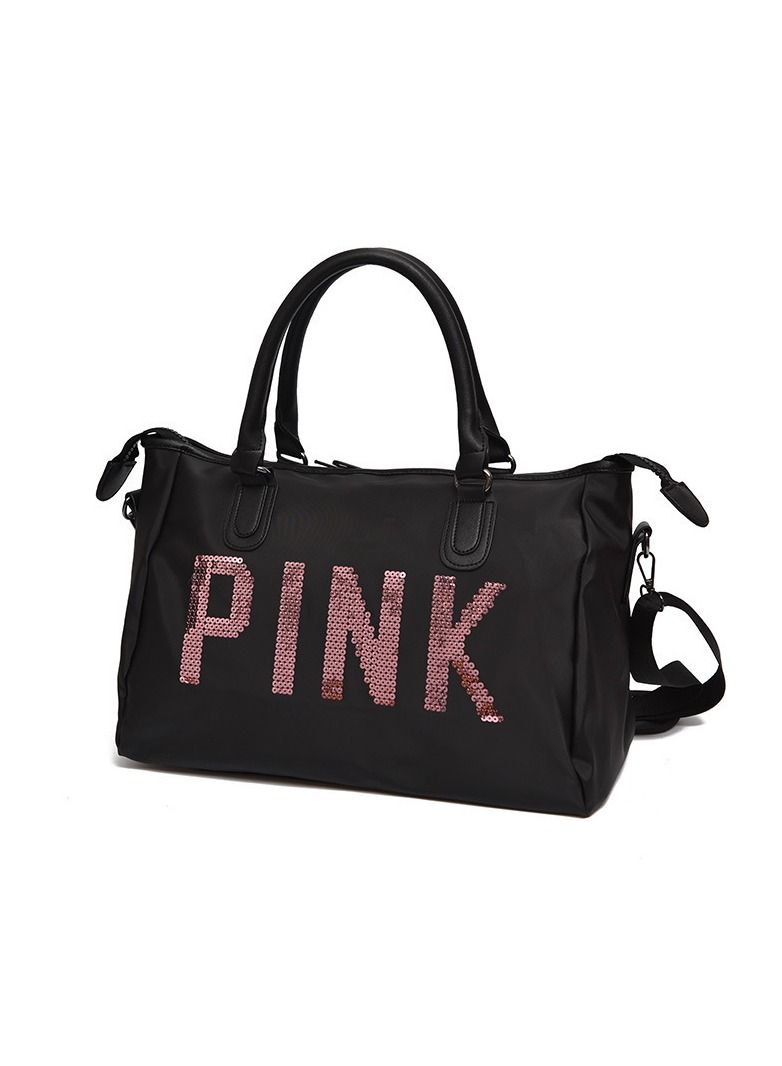 PINK Folding Travel Bags Waterproof Tote Travel Luggage Bags for men Women Large Capacity Multi functional Travel Bags Handbag - Image 1