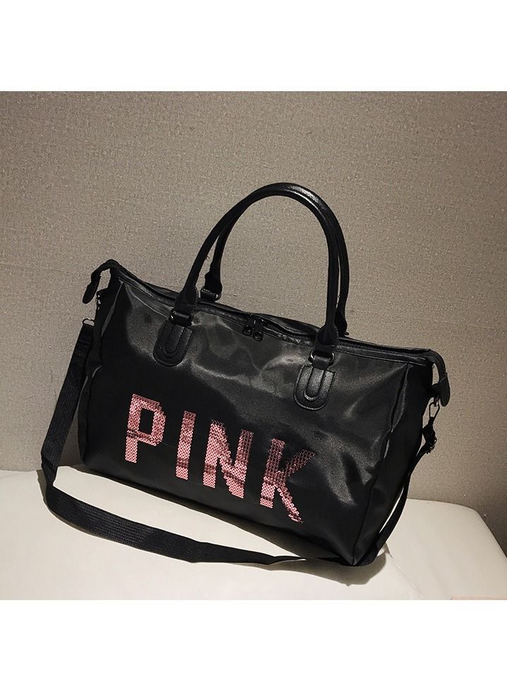 PINK Folding Travel Bags Waterproof Tote Travel Luggage Bags for men Women Large Capacity Multi functional Travel Bags Handbag - Image 4