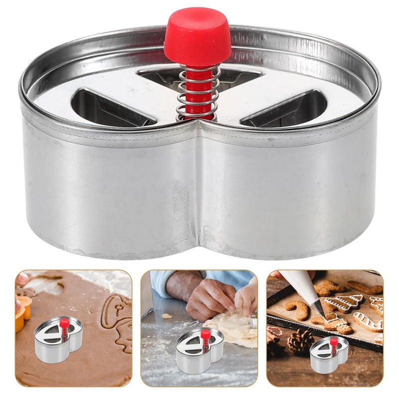 Stainless Steel Cookie Mold Press Red Classic Dessert Cutter For Baking Cookies Cakes Bread - Image 5