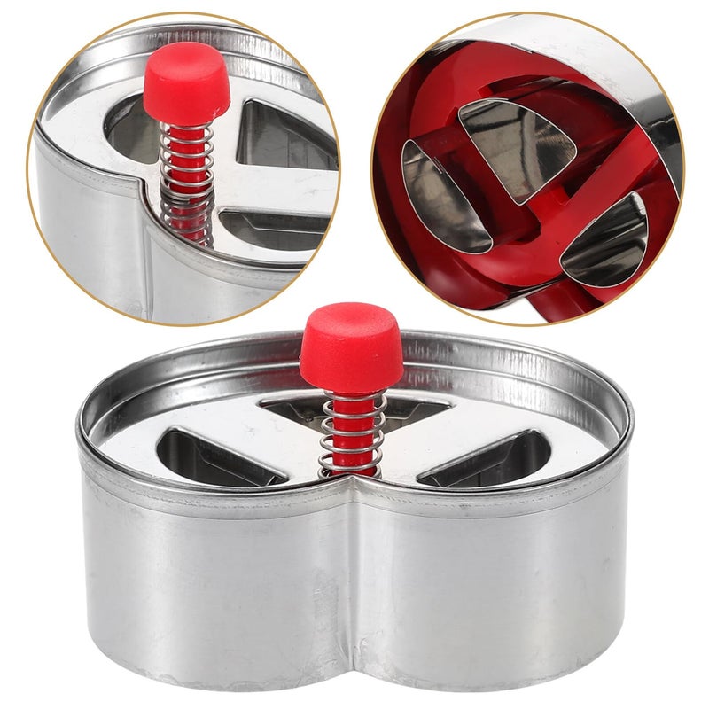 Stainless Steel Cookie Mold Press Red Classic Dessert Cutter For Baking Cookies Cakes Bread - Image 3