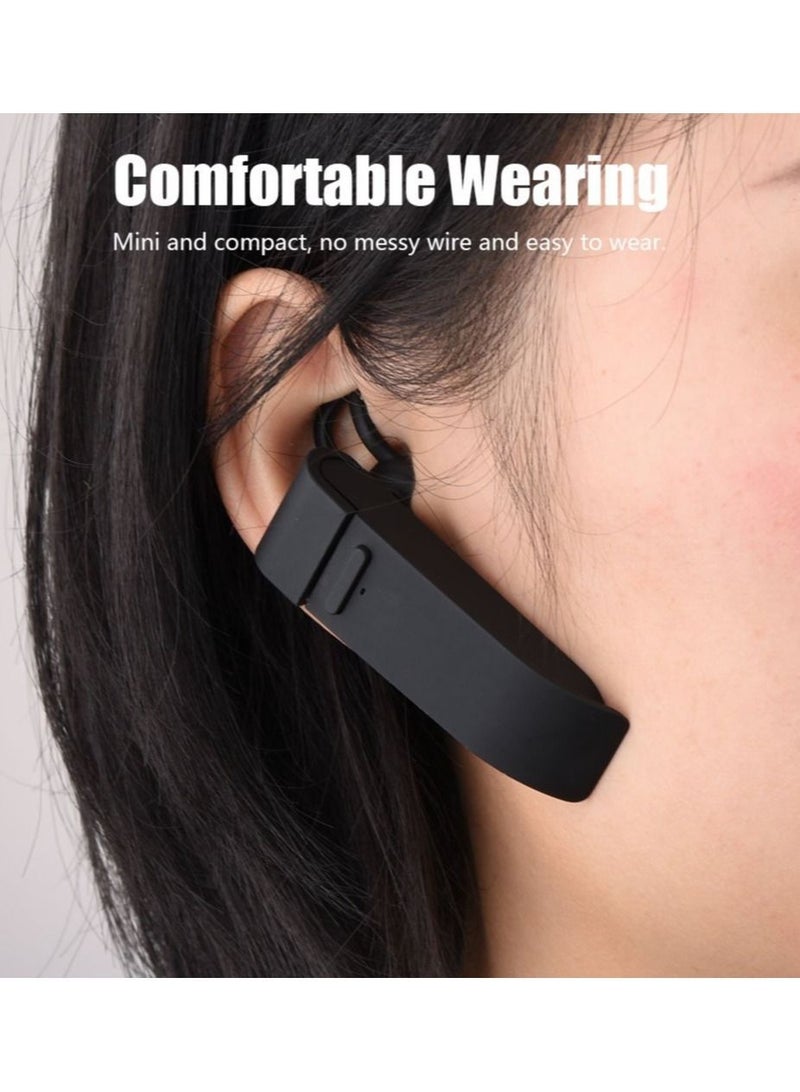 XiuWoo Smart Voice Translator, Translator Device Bluetooth Wireless Earphone, Portable Business Headphone, Multi-Language Translation Earphone(Black) - Image 5