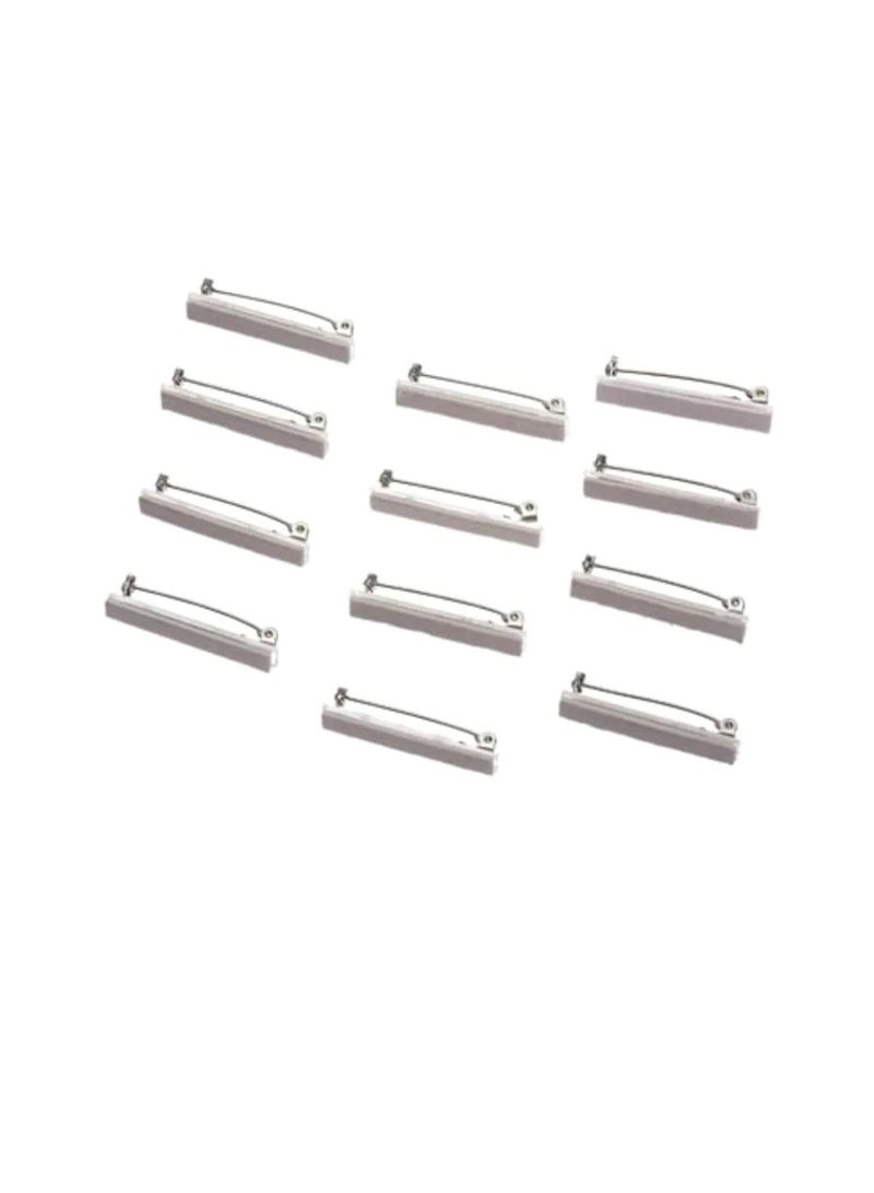 Bar Pins with Adhesive Backs Nickel 1.5 inches 12 pieces - Image 3