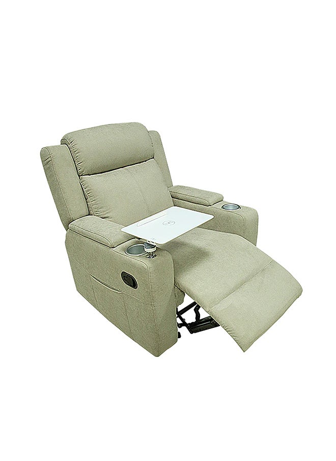 BACK COMFORT Cozy Recliner Chair – Comfortable Rocking Motion, 1-Year Warranty – Cream Color  - Image 3