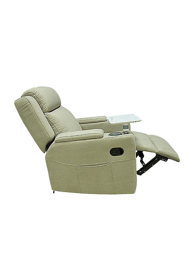 BACK COMFORT Cozy Recliner Chair – Comfortable Rocking Motion, 1-Year Warranty – Cream Color  - Image 4